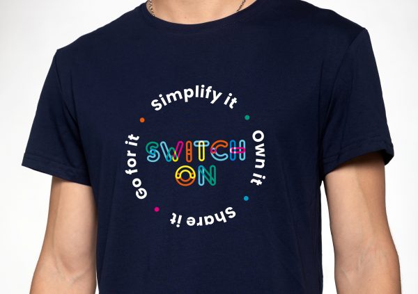 Argyll Community Housing Association | Swicth On Branded T-Shirt | Designline Creative