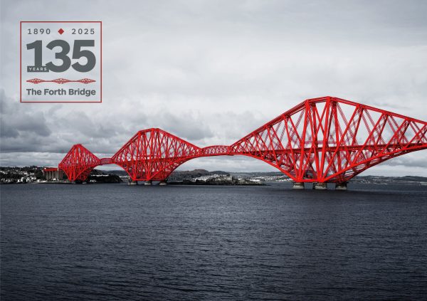 The Forth Bridges | 135 Year Anniversary Logo | Designline Creative