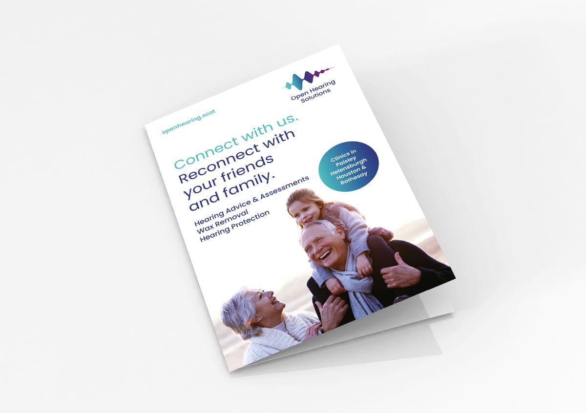 Open Hearing Solutions | Consumer Marketing Leaflet | Designline Creative